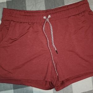 Women's Casual Red Shorts